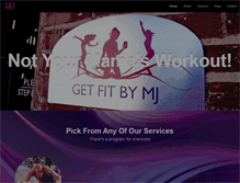 Tablet Screenshot of getfitbymj.com